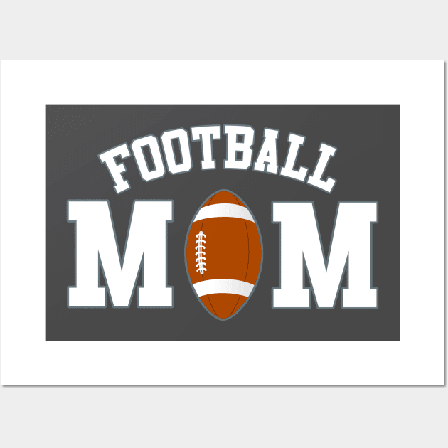 Athletic Football Mom Wall Art by tropicalteesshop